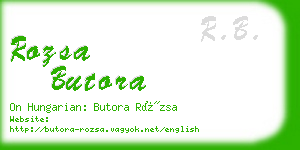 rozsa butora business card